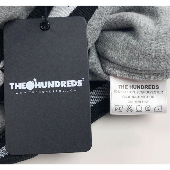 The Hundreds Marvin Mens Large Short Sleeve Hoodie Sweatshirt Gray Terry Cloth - Picture 7 of 12
